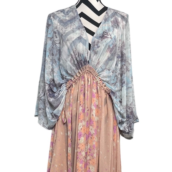 Free People Know Me Sz M Boho Hippie Maxi Top - Picture 5 of 15